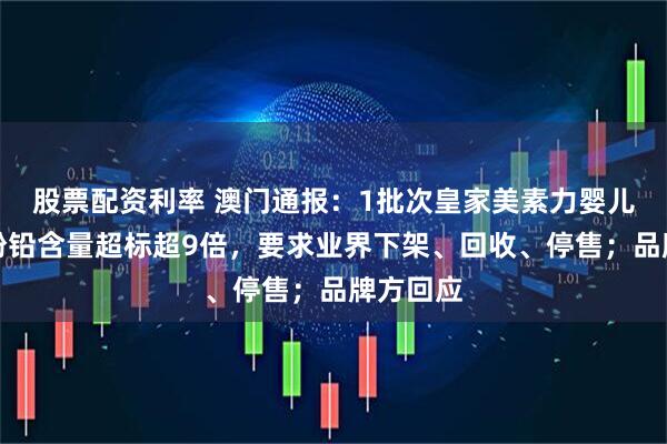 股票配资利率 澳门通报：1批次皇家美素力婴儿配方奶粉铅含量超标超9倍，要求业界下架、回收、停售；品牌方回应